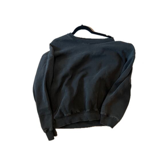 RSQ Oversized Black Crewneck Sweatshirt Mens XL - Picture 1 of 3